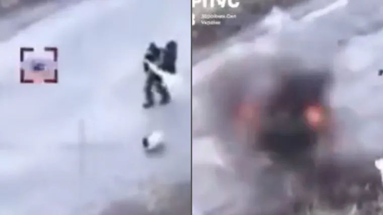 Rusi raznijeli civile i psa? Snimka je uznemirujuća, čovjek se prekrižio od straha