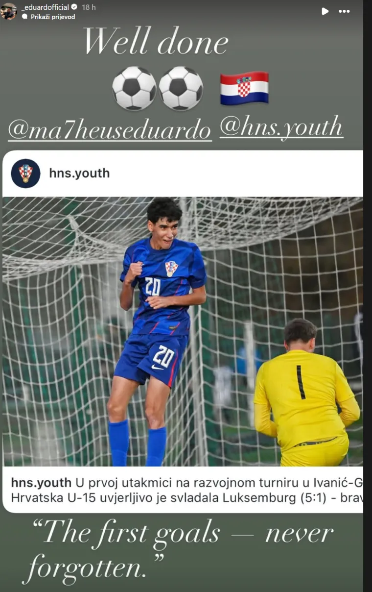 Krenuo je očevim stopama: Sin legendarnog Vatrenog zabio prve golove za Hrvatsku