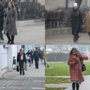 Djevojka se istaknula u moru sivih tonova i unijela dašak vedrine