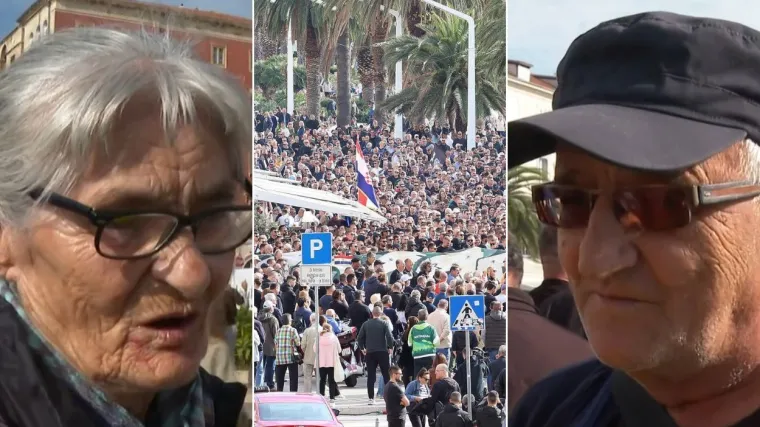 Split je danas bio podijeljen! Ante: 'Ovo su zaslužili', Nevenka: 'Ovaj prosvjed - meni je to glupo