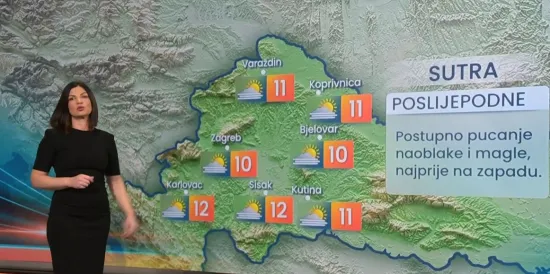 Meteorologinja Ana Bago Tomac najavila promjenu vremena