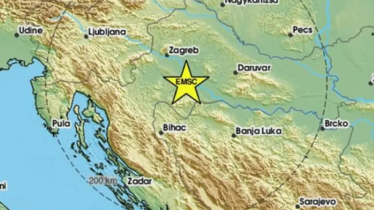 Stanovnici Petrinje i Siska osjetili potres: 'Lagana grmljavina, škripanje parketa'