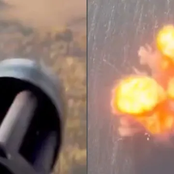 Strojnicom iz helikoptera razorili ruski Šahed: Objavljena nevjerojatna snimka