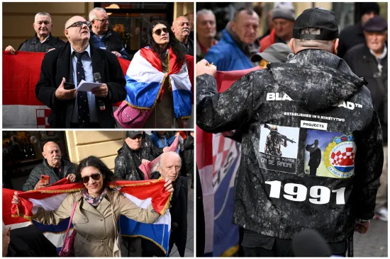 Pogledajte kako je bilo na prosvjedu desničara ispred Srpskog narodnog vijeća