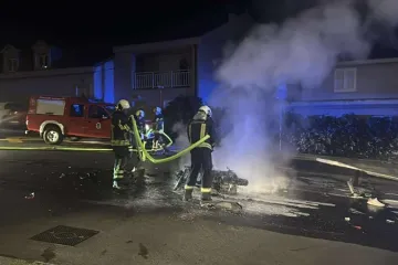 Detalji horora na jugu Hrvatske: Motocikl potpuno izgorio nakon sudara s automobilom
