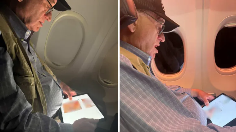 Političar za vrijeme leta gledao golišave fotografije! Njegovo opravdanje je vrh: 'Morao sam...'