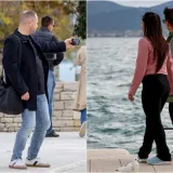 Zaljubljeni golupčići privlačili poglede prolaznika: Teško ih je bilo ne primijetiti