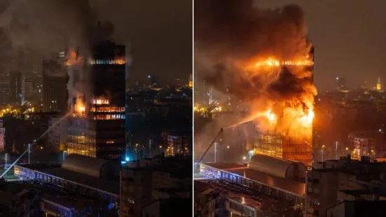 Vjesnik u plamenu! &Scaron;ire se stra&scaron;ne snimke, na terenu 93 vatrogasaca. U blizini bio i HDZ-ov ministar