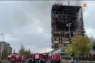 Jezivi prizori zgrade Vjesnika: 'Požar se stalno razbuktava'