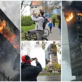 Šokirani Zagrepčani promatraju kako vatra guta zgradu Vjesnika: 'Nevjerojatno!'