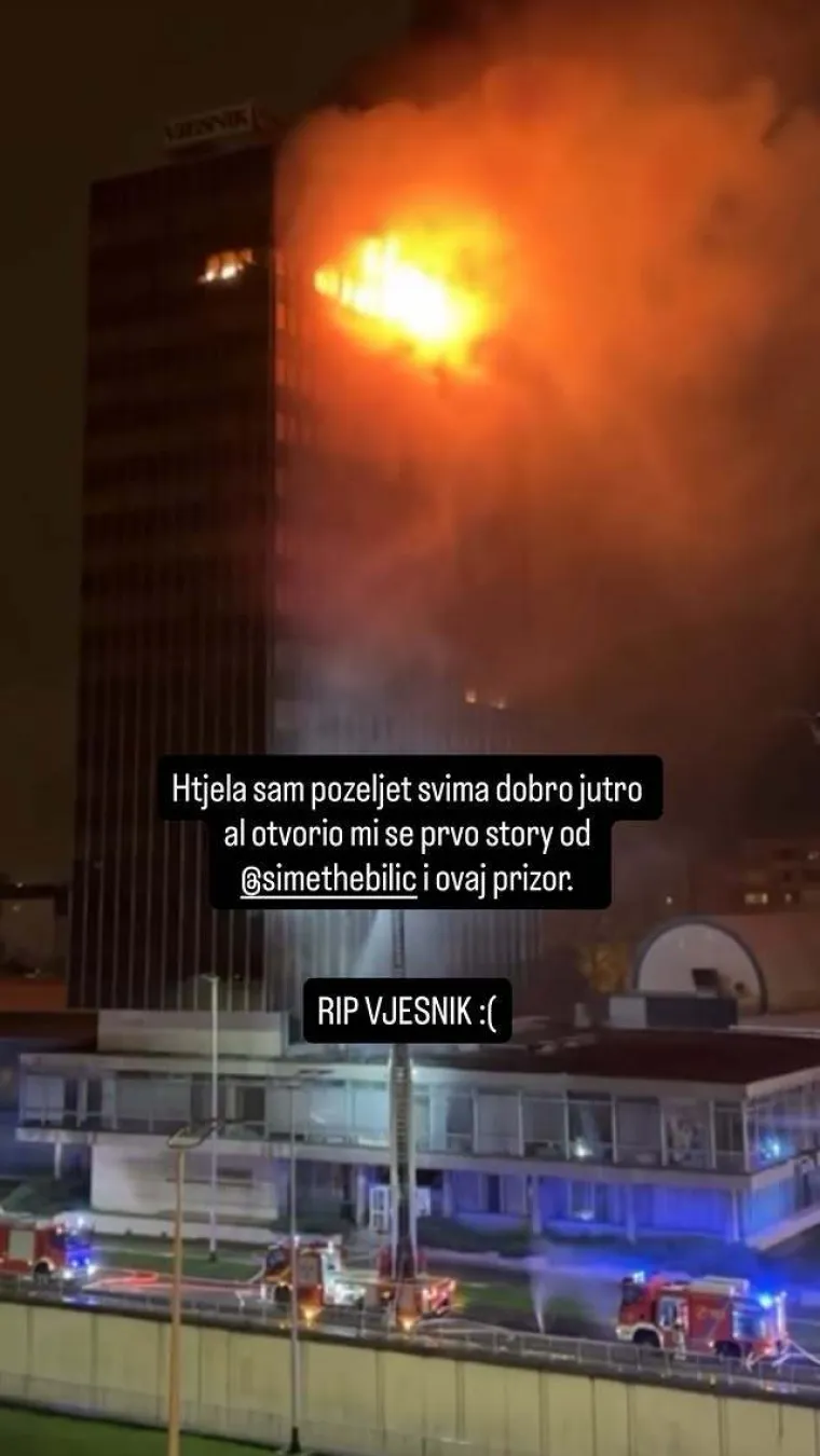 Domaće zvijezde oglasile se nakon katastrofalnog požara Vjesnika: 'Gotovo je'