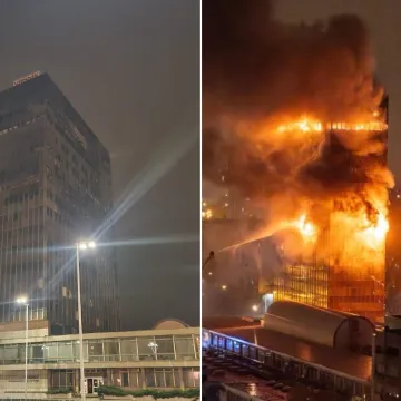 Ovo je Vjesnikov neboder danas i jučer navečer: Fotografije otkrivaju koliko je požar bio dramatičan