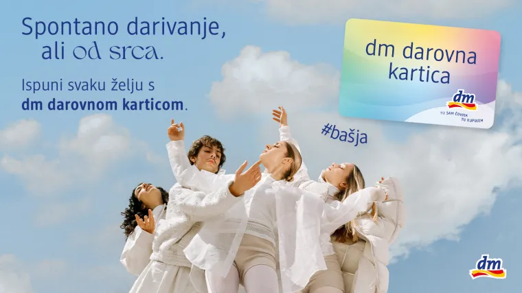 Darujte slobodu izbora i učinite blagdane posebnima uz dm darovnu karticu