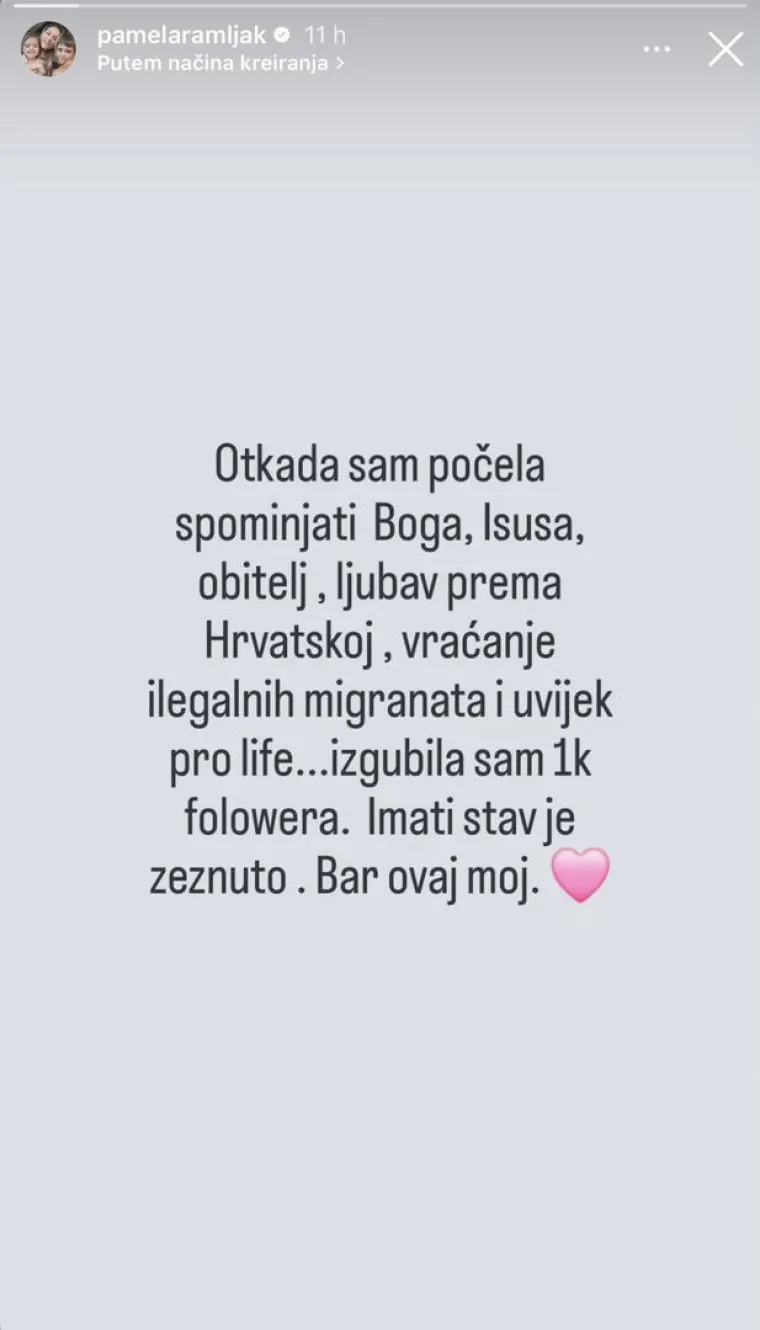 'Imati stav je zeznuto': Pamelu Ramljak iz Feminnema zbog ovog masovno brišu s društvenih mreža