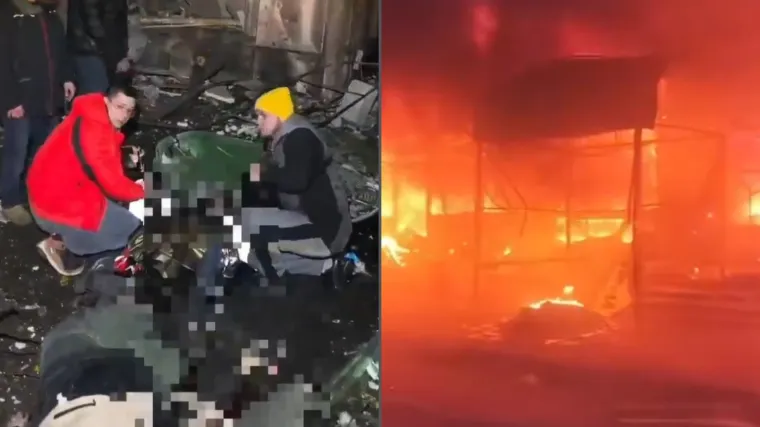 Uznemirujuće snimke napada, mrtva tijela razbacana po podu: Rusi razarali KAB bombama