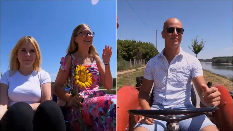 Dejan na svom traktoru provozao dvije djevojke: Ovu je damu u potpunosti oborio s nogu