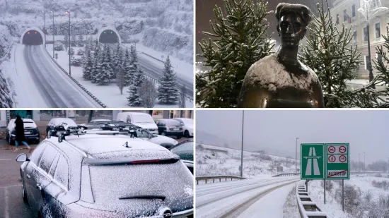 Zabijelilo se! Prvi snijeg diljem zemlje, vozači jutros imaju posla, na autocesti nestvarni prizor