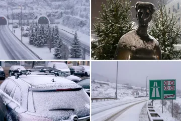 Zabijelilo se! Prvi snijeg diljem zemlje, vozači jutros imaju posla, na autocesti nestvarni prizor