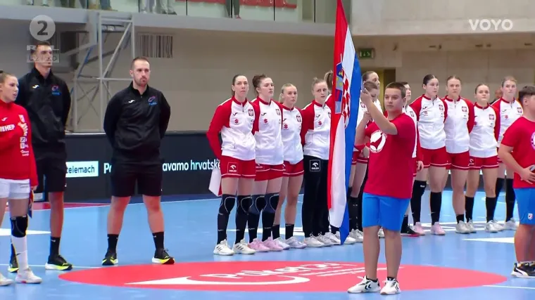 Pogledajte kako naše rukometašice ispratile Lijepu našu