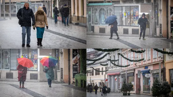Samo su najhrabriji prošetali Čakovcem: Skriveni pod kapuljačama i kišobranima