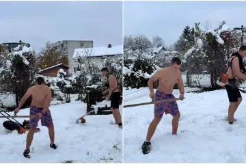 Ovo samo Balkanci mogu: Čistili su snijeg u totalno ludom izdanju, Internet plače od smijeha