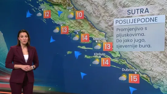 Olujna bura, pljuskovi, a u gorju i snijeg. Kad će prestanak padalina?