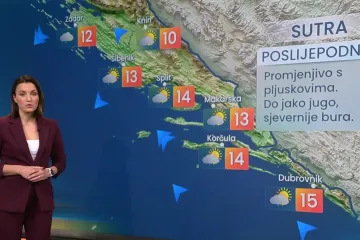 Olujna bura, pljuskovi, a u gorju i snijeg. Kad će prestanak padalina?