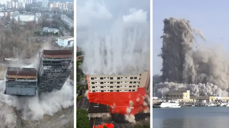 Nevjerojatni prizori: Kultni hotel nestao u šest sekundi! Ovu metodu bi potpisali i Zagrepčani