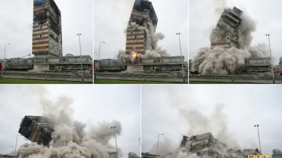 Umjetna inteligencija predvidjela scenarij: Evo kako bi moglo izgledati rušenje Vjesnika