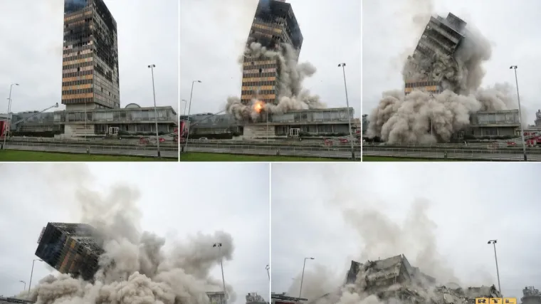 Umjetna inteligencija predvidjela scenarij: Evo kako bi moglo izgledati rušenje Vjesnika