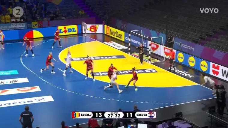 Rumunjka u utakmici protiv naših rukometašica primila jako nezgodan udarac