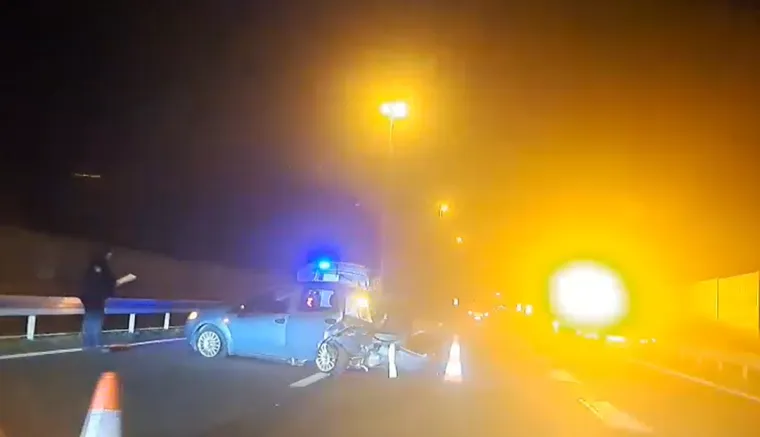 Kaos na A4! U nesreći stradala osoba, automobil smrskan: Imamo prve snimke!