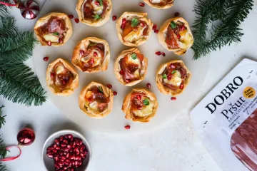 Hrskave košarice s DOBRO pršutom