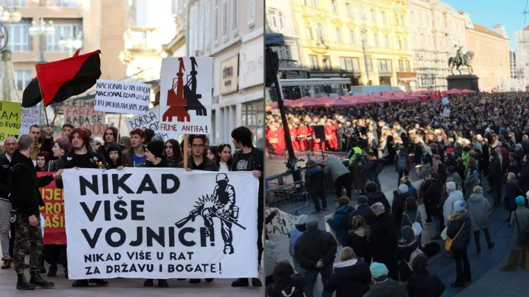 Pogledajte prizore s antifašističkih marševa: Tisuće u srcu Zagreba, krcata je i Rijeka