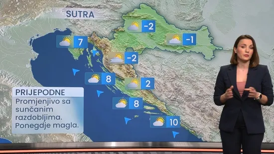 Nakon minusa i snijega, prosinac počinje uz jugo i promjenjivo vrijeme