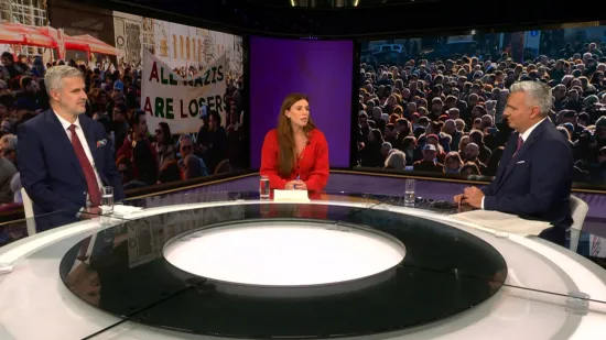 Sukob mišljenja o zastavama, simbolima i pjesmama: Nino Raspudić i Tesa Goldstein