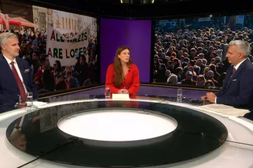 Sukob mišljenja o zastavama, simbolima i pjesmama: Nino Raspudić i Tesa Goldstein