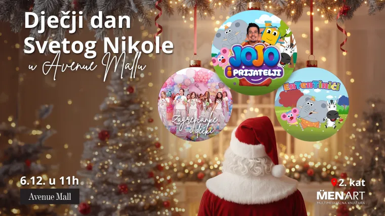 Jojo, Ententinići, Kockić te Zagrepčanke i dečki preuzimaju Avenue Mall za Svetog Nikolu!