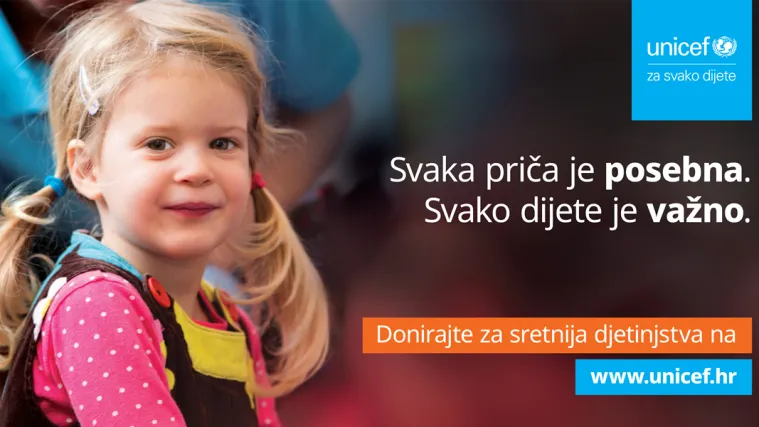 UNICEF pokrenuo blagdansku kampanju i poručio - Svako dijete je važno!