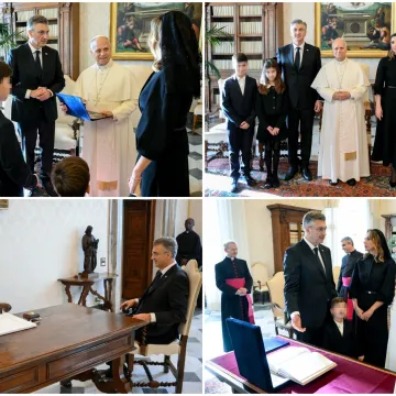 Plenkovići u Vatikanu: Pogledajte kako je protekao susret s papom Lavom