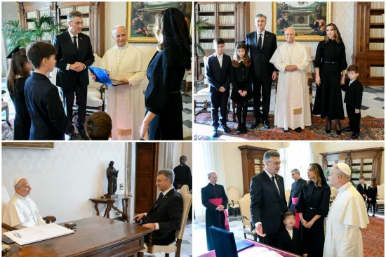 Plenkovići u Vatikanu: Pogledajte kako je protekao susret s papom Lavom