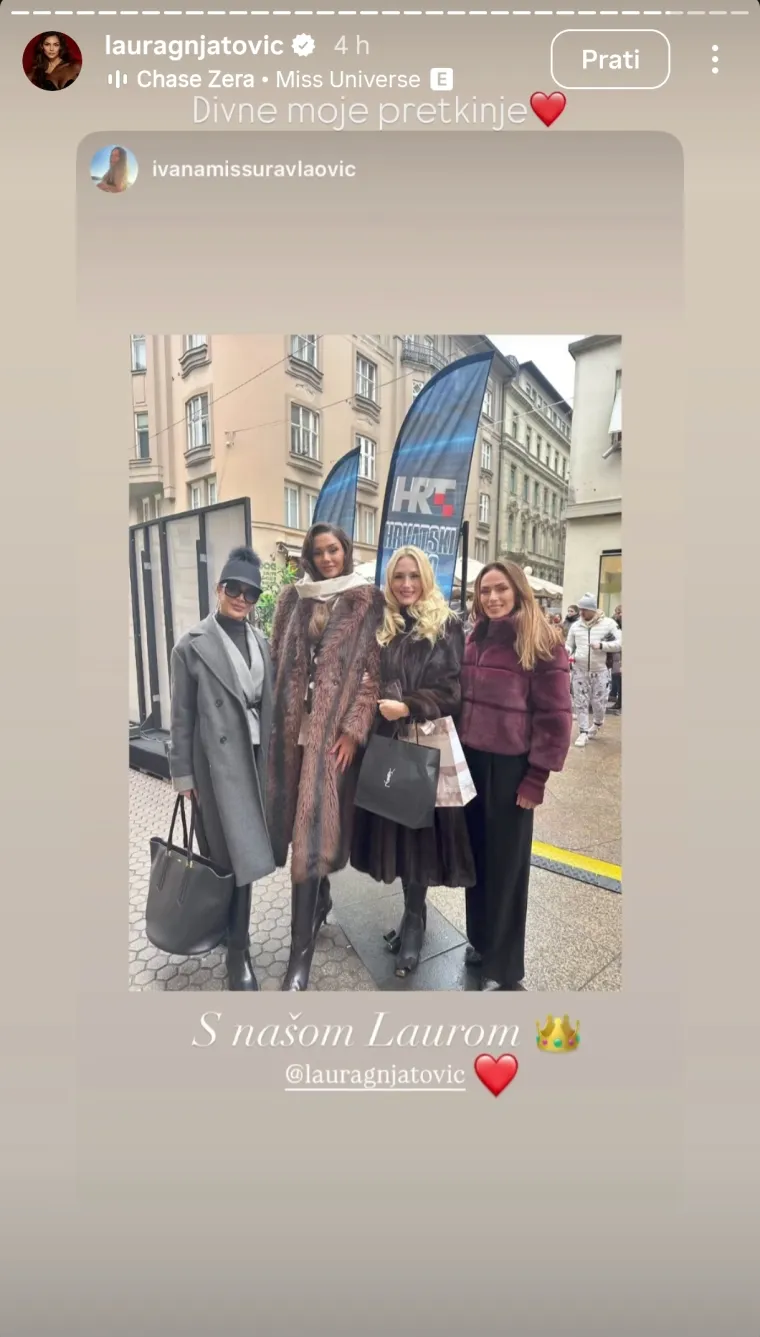 Kad se misice sastanu: Laura pozirala sa svojim prethodnicama, objava zapalila društvene mreže