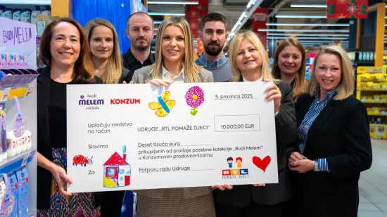 Zaklada 'Budi Melem' donirala 10.000 eura humanitarnoj udruzi 'RTL pomaže djeci'