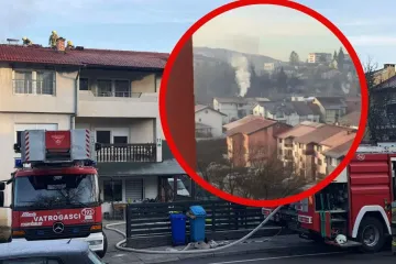 Gori Dom za starije u Karlovcu: Požar iz dimnjaka brzo se pro&scaron;irio