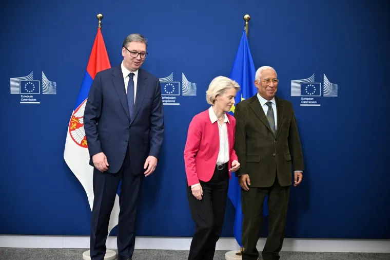 Snimljen neugodan trenutak: Ursula von der Leyen 'ušutkala' Aleksanda Vučića