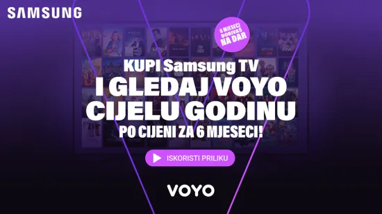 Ovog Božića poklonite nezaboravno iskustvo: Voyo na impresivnom Samsung TV-u