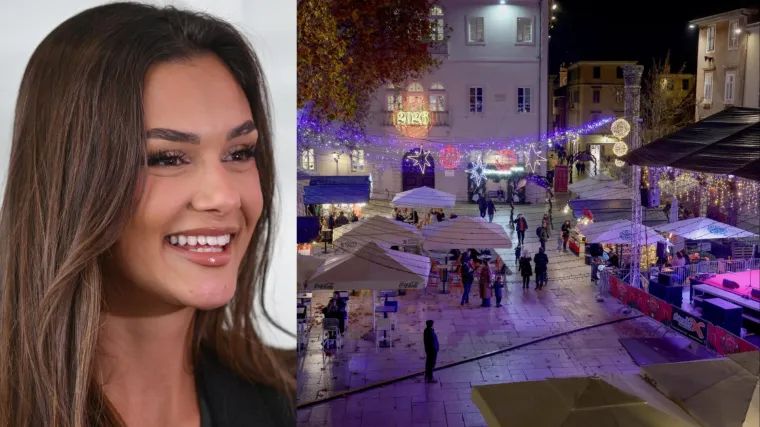 Na burgeru i fritulama s Laurom: Zadarska ljepotica uživala u adventskoj ponudi rodnog grada