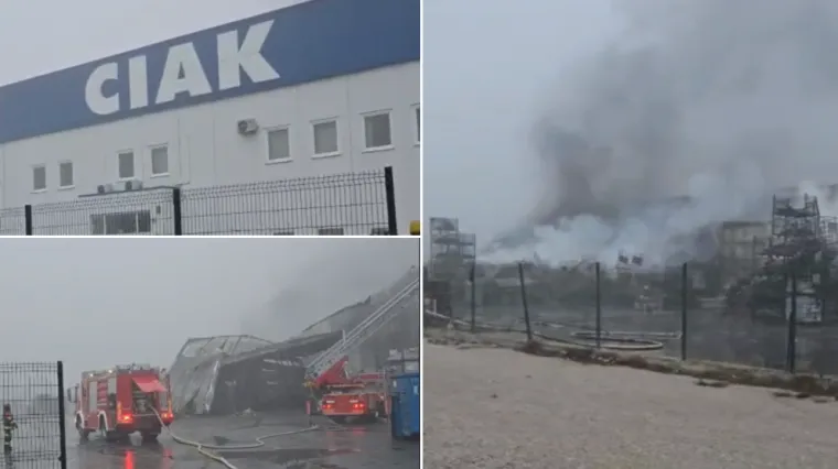 Pogledajte snimke hale CIAK-a nakon požara: Zbog opasnih kemikalija prati se kvaliteta zraka