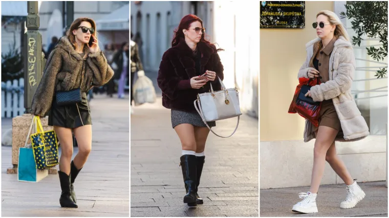 Riječankama hladno vrijeme ne može ništa: Ove dame su se odvažile i odjenule minice