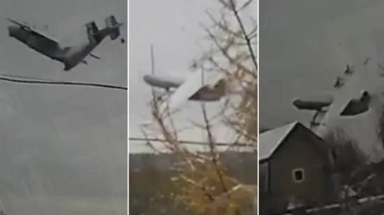 Pojavila se snimka pada ruskog aviona: Raspao se u zraku, poginulo sedam članova posade